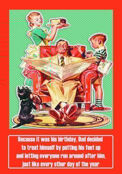 dad decided Birthday Card 12369 created by Oh So Cheeky