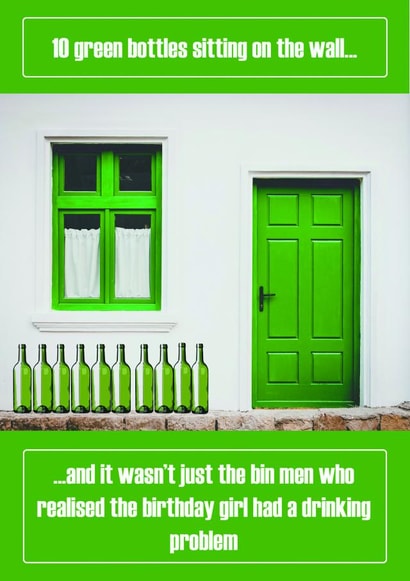 birthday drinking Card 35041 created by Oh So Cheeky