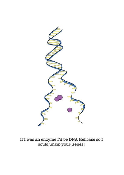 enzyme dna Valentines Day Card 35902 created by Gillian Panter