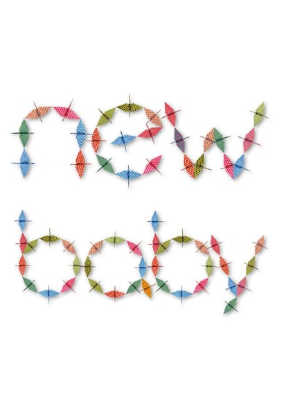 origami cranes New Baby Card 5504 created by Made by Man