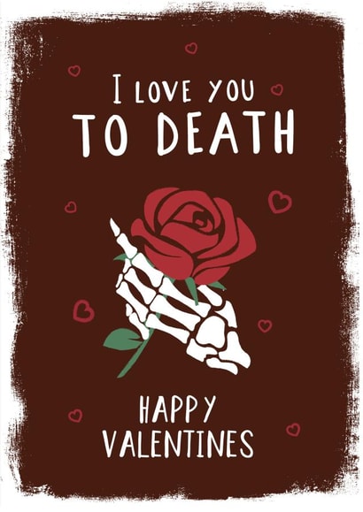 LOVE DEATH Card 34566 created by High Five Prints Co