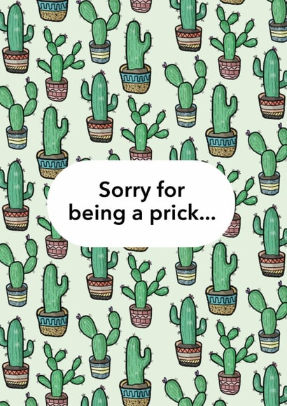 sorry being Sorry Card 9185 created by Bronte Laura Illustration