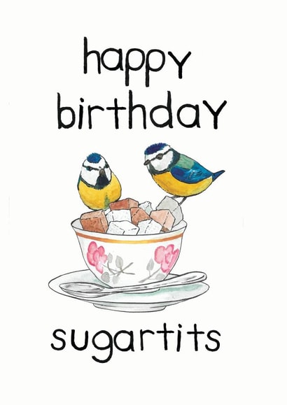 watercoulour birds Birthday Card 14555 created by Blair
