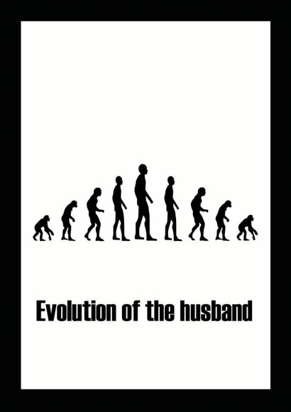 husband evolution Card 35044 created by Oh So Cheeky