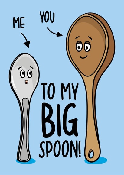 Big Spoon Pun Anniversary Spooning Card created by TeePee Creations