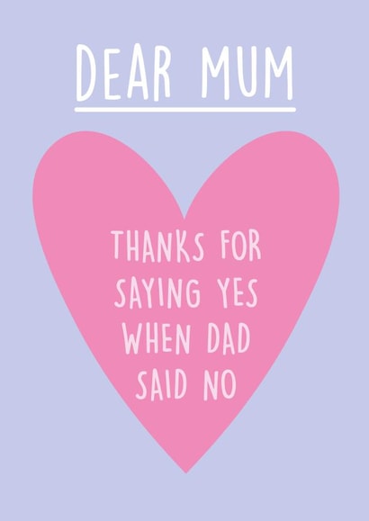 thanks saying Mothers Day Card 29461 created by Rumble Cards