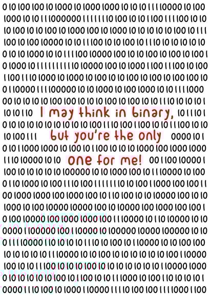 binary programming Anniversary Card 34599 created by LeeBella