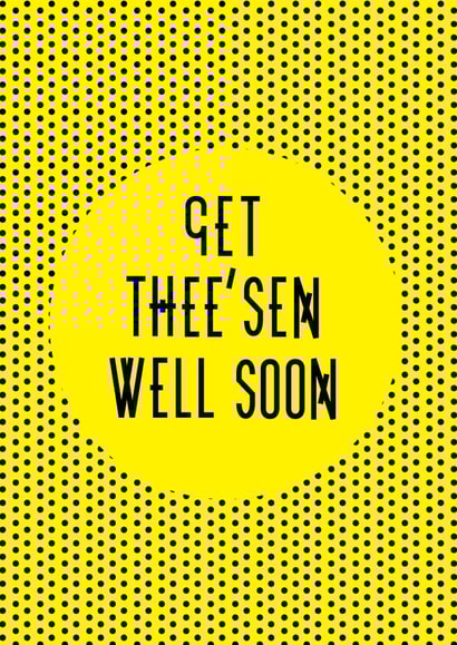 soon poorly Get Well Card 14701 created by Reyt Good Illustration