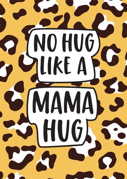 leopard print Mothers Day Card 9918 created by Bonnie Blackbird