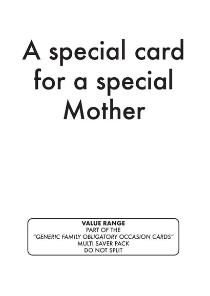special value Mothers Day Card 35989 created by OBJECTABLES