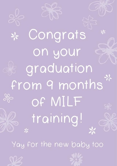 congrats graduation Pregnancy Card 3726 created by Bow & Bell