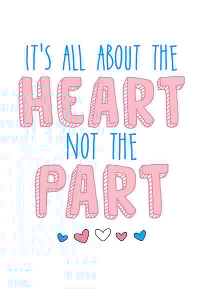 transgender heart Love & Friendship Card 10899 created by Wild Card