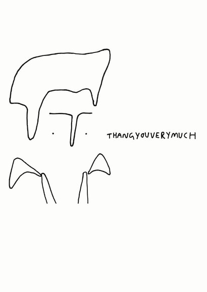 thang you Thank You Card 6637 created by Redback Cards