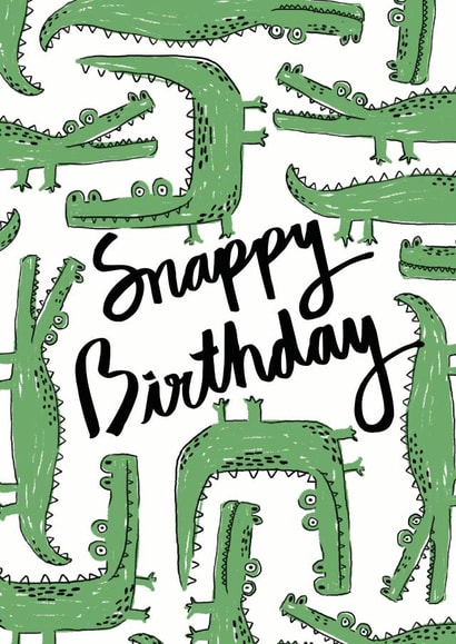 crocodile Male Birthday Card 14050 created by Ciara Long