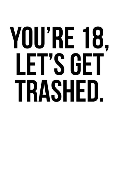 youre 18 Birthday Card 14111 created by The Buddy Fernandez Card Co.