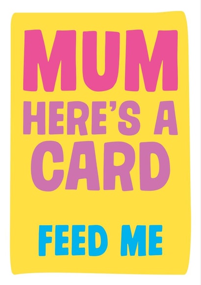mum here Mothers Day Card 3039 created by Dean Morris Cards