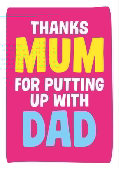 thanks mum Mothers Day Card 25791 created by Dean Morris Cards