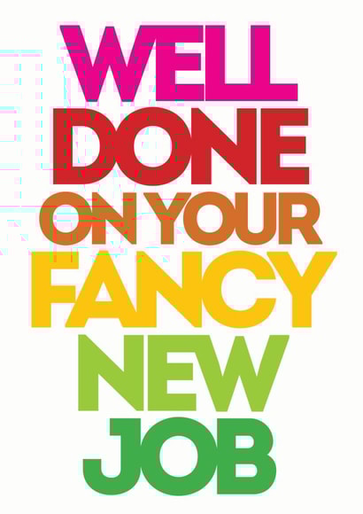 well done New Job Card 5614 created by Lizzie O'Grady