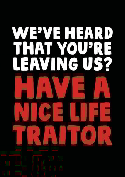 Leaving nice New Job Card 13207 created by Studio Doodles