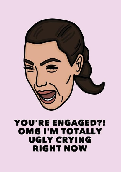 Kim K engagement - ugly crying created by Studio Doodles