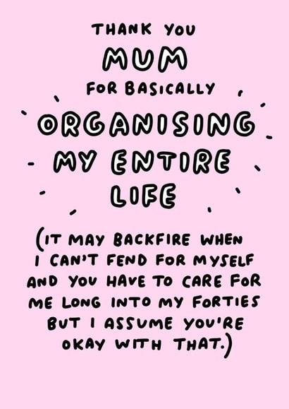 basically organising Mothers Day Card 27623 created by Veronica Dearly