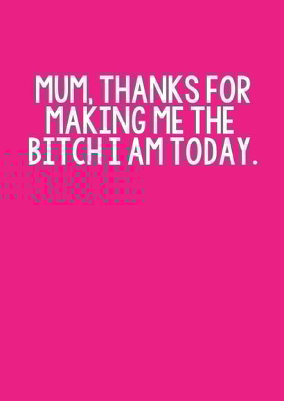 mum thanks Mothers Day Card 12949 created by Pink + Pip