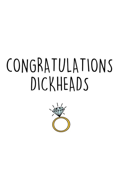 congratulations dickhead Card 32576 created by Pippa Ray