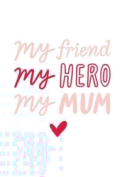 my hero Mothers Day Card 33486 created by Sadler Jones