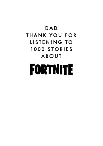 fortnite battle Father's Day Card 32116 created by Jodie Gaul & Co