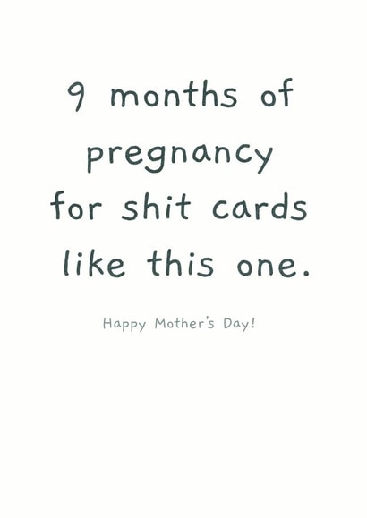 moths pregnancy Mothers Day Card 14468 created by Picardso