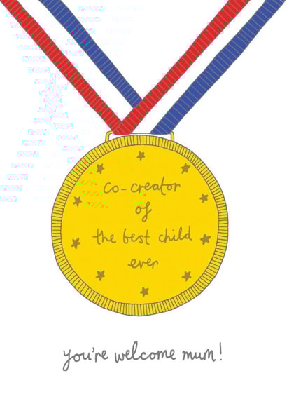 medal co-creator Mothers Day Card 11968 created by You've Got Pen On Your Face