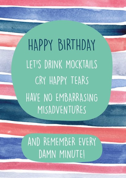 lets drink Birthday Card 37525 created by We Are In Good Company