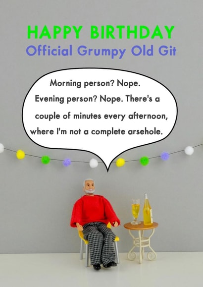 morning person Birthday Card 11485 created by Bold & Bright Cards