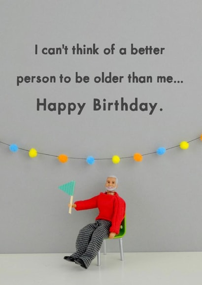 cant think Birthday Card 33844 created by Bold & Bright Cards