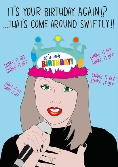 Swifty Candles Birthday Card 12223 created by John Wood