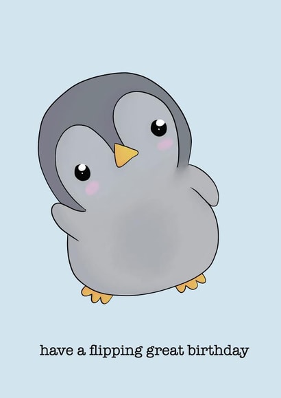 cute pengin Card 39015 created by DaisyPip Prints