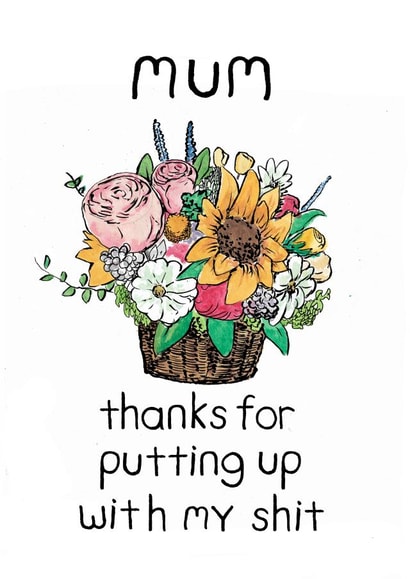 thanks putting Mothers Day Card 38314 created by Blair