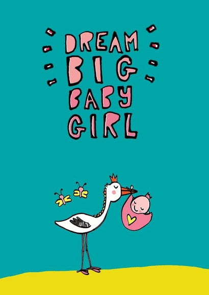 dream big New Baby Card 14929 created by Alice Palace