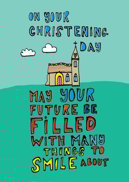 future filled Christening Card 14930 created by Alice Palace
