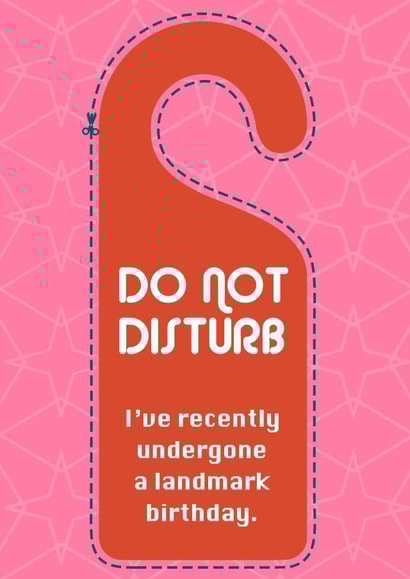 do not Birthday Card 14887 created by Dotted Line Designs