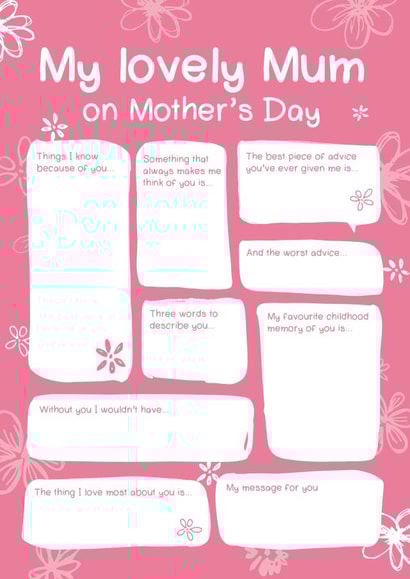 advice worst advice Mothers Day Card 3730 created by Bow & Bell