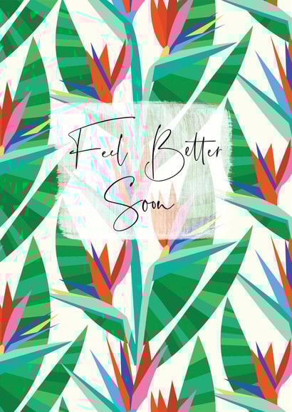 Florally inspired Thinking of You card, perfect for a close friend or relative. created by Laura Darrington Design Ltd.