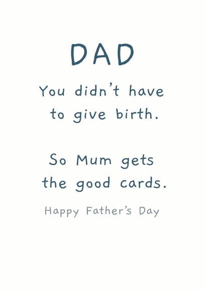 birth good Father's Day Card 14472 created by Picardso