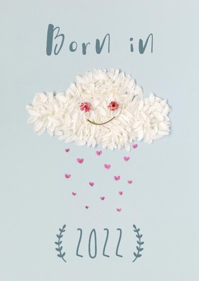 New baby card 2022 created by Love Lila Photography