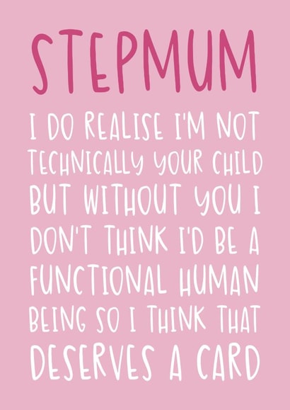 Cute Mother's Day card - Step Mum created by Brogan Thomas