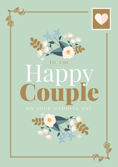 Floral Classic Card - To the happy couple created by Werlang Paper
