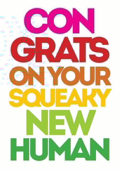 birth nogender New Baby Card 5616 created by Lizzie O'Grady