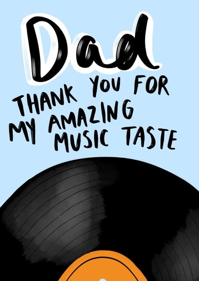Music Themed Card For Dad created by Studio Yelle