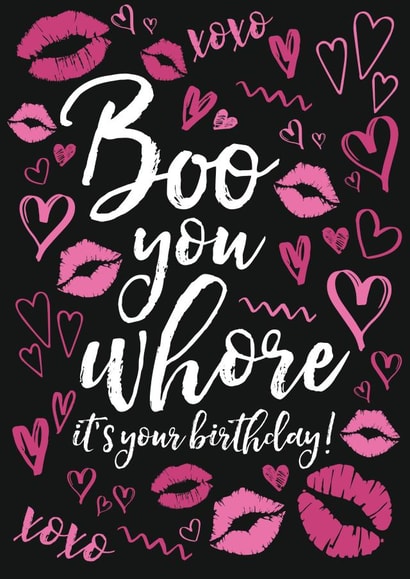 Funny Mean Girls inspired birthday card for Friend created by Tiger Feet Creations