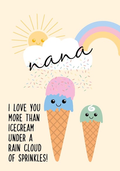 nana sprinkles Birthday Card 10466 created by Rulu